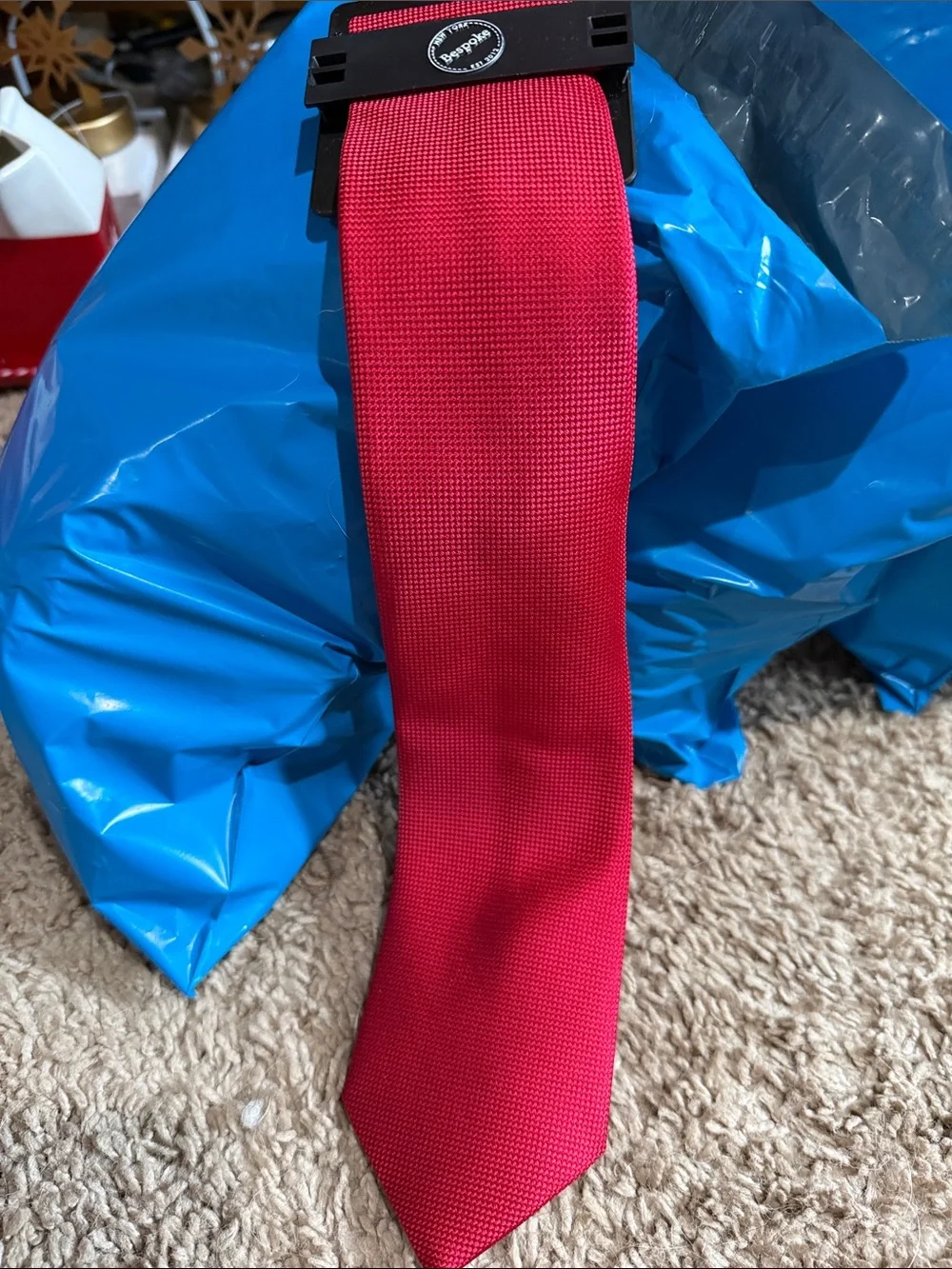 Bespoke Vibrant Red  Tie